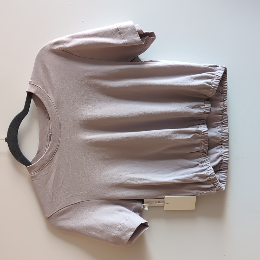 Aritzia Piaf Crop Top in mauve/lilac
